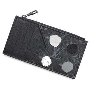 Louis Vuitton Wallet Card Monogram Eclipse Black LV YK Holder Black